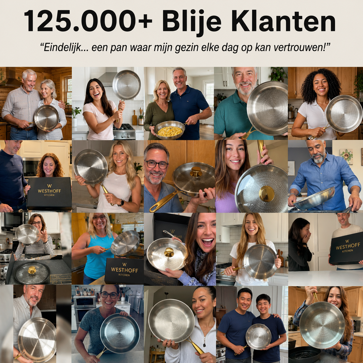 125.000 blije Westhoff-klanten met hun titanium pannen