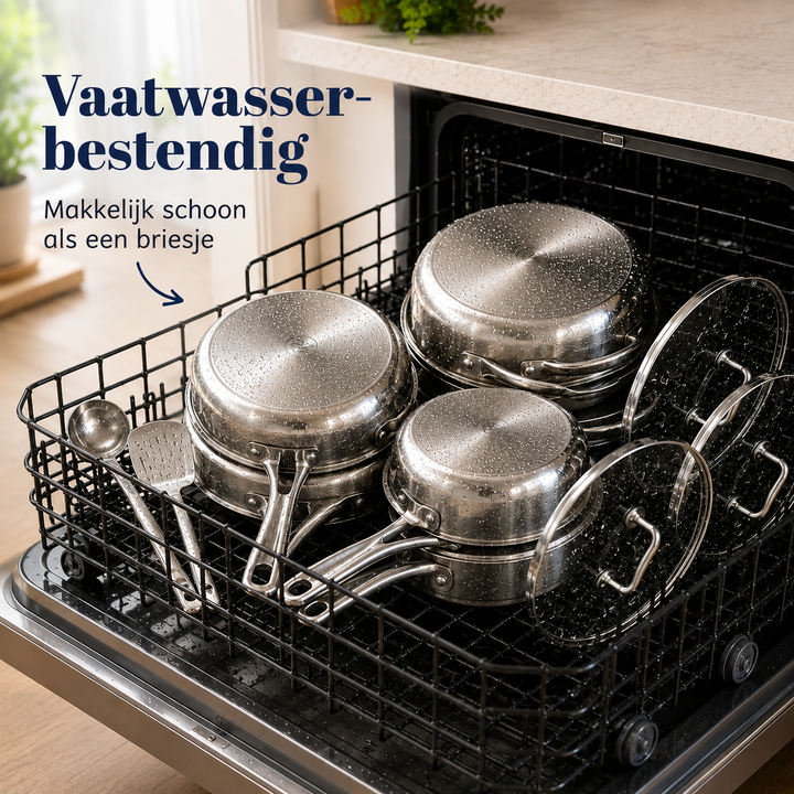 Westhoff® | Titanium Pannen & Kookgerei Set Pro