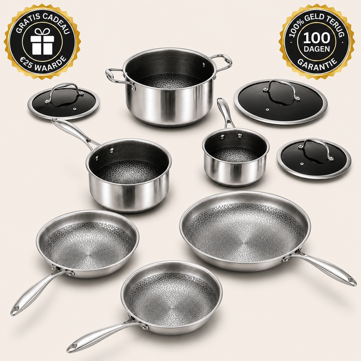 Westhoff® | Titanium Pannen & Kookgerei Set Pro