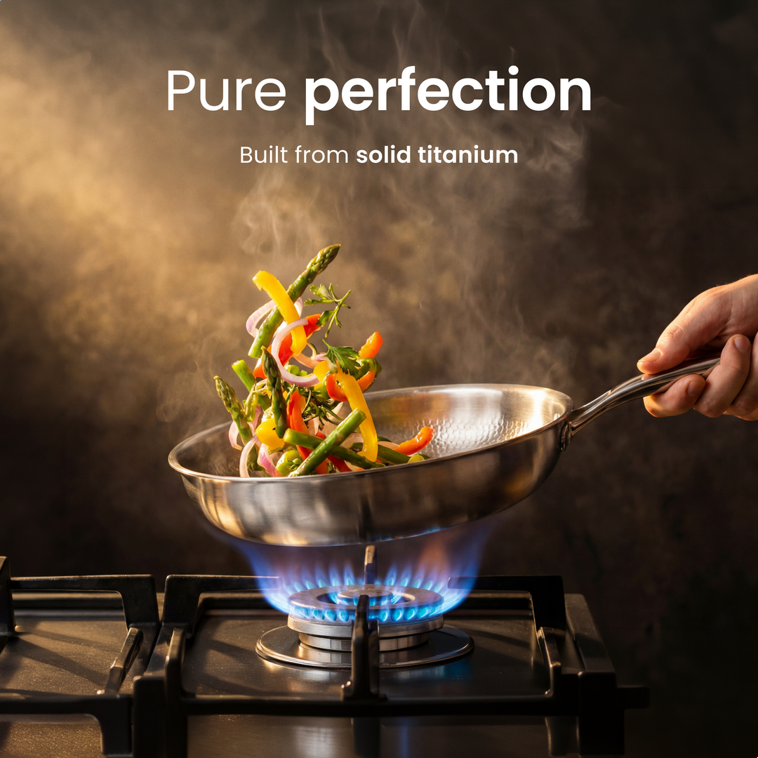 Titanium Pan Pro® Perfecte anti-aanbak kookervaring zonder toxische coatings