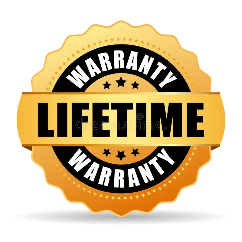 Levenslange garantie + Gratis productvervangingen